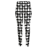 Rabbit And Cat Pattern Print High-Waisted Pocket Leggings