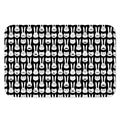 Rabbit And Cat Pattern Print Indoor Door Mat