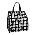 Rabbit And Cat Pattern Print Insulated Lunch Tote