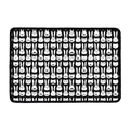 Rabbit And Cat Pattern Print Kitchen Mat