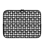 Rabbit And Cat Pattern Print Laptop Sleeve