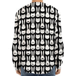 Rabbit And Cat Pattern Print Long Sleeve Baseball Jersey