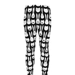 Rabbit And Cat Pattern Print Men's leggings