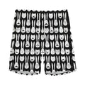 Rabbit And Cat Pattern Print Men's Athletic Shorts