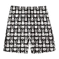 Rabbit And Cat Pattern Print Men's Swim Trunks