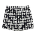 Rabbit And Cat Pattern Print Mesh Shorts