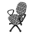 Rabbit And Cat Pattern Print Office Chair Cover