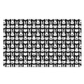 Rabbit And Cat Pattern Print Polyester Doormat