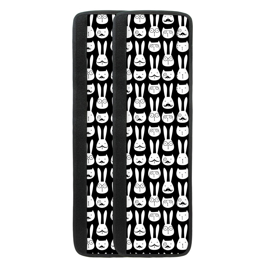 Rabbit And Cat Pattern Print Refrigerator Handle Covers