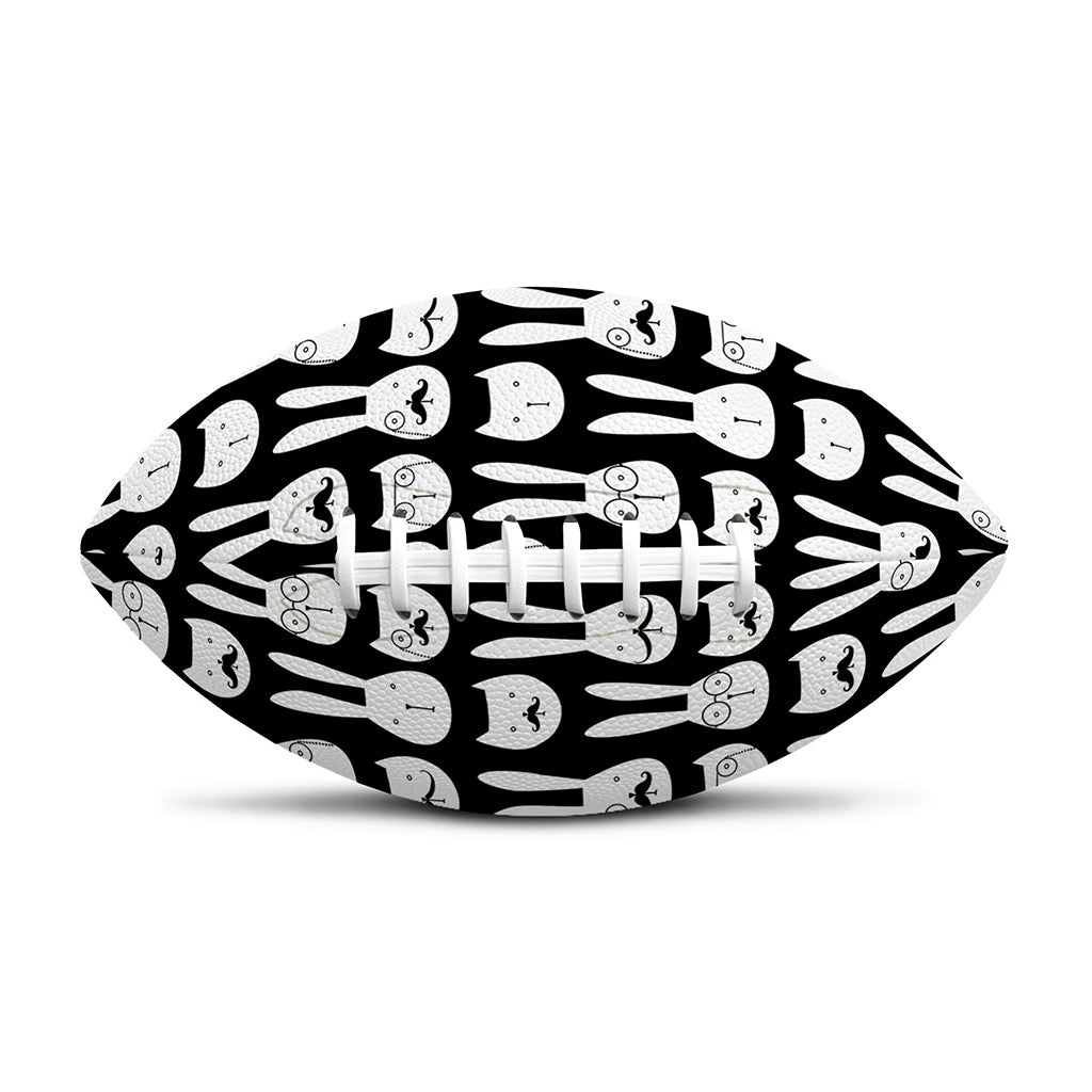 Rabbit And Cat Pattern Print Rugby Ball