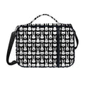 Rabbit And Cat Pattern Print Shoulder Strap Bible Bag
