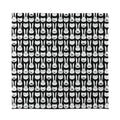 Rabbit And Cat Pattern Print Silk Bandana