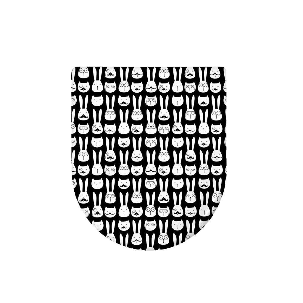 Rabbit And Cat Pattern Print Toilet Lid Cover