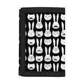 Rabbit And Cat Pattern Print Trifold Wallet