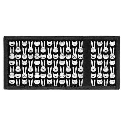Rabbit And Cat Pattern Print Trifold Wallet