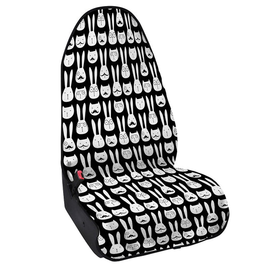 Rabbit And Cat Pattern Print Waterproof Car Seat Cover