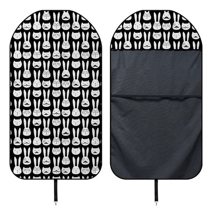 Rabbit And Cat Pattern Print Waterproof Car Seat Cover