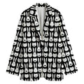Rabbit And Cat Pattern Print Women's Blazer