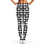 Rabbit And Cat Pattern Print Women's Leggings