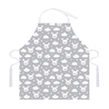 Rabbit And Cloud Pattern Print Adjustable Apron