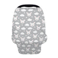 Rabbit And Cloud Pattern Print Baby Seat Cover