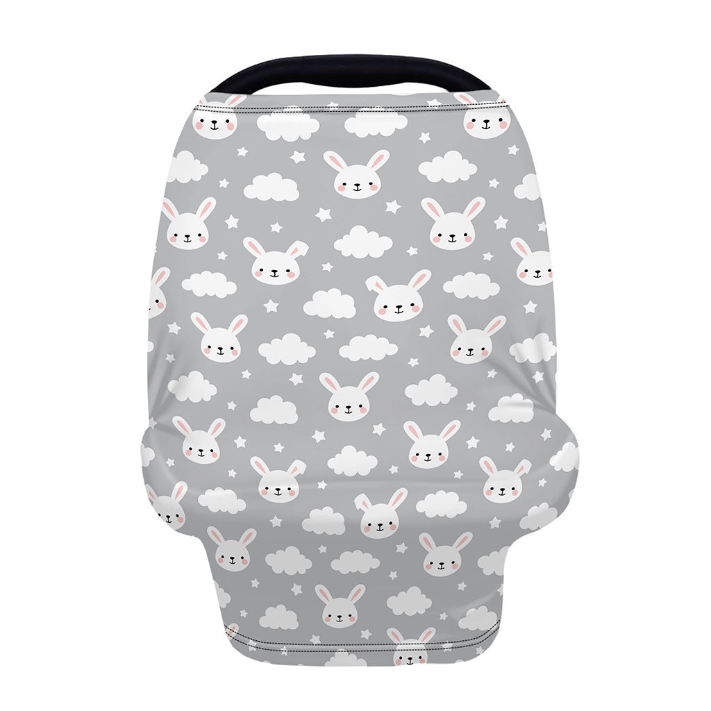 Rabbit And Cloud Pattern Print Baby Seat Cover
