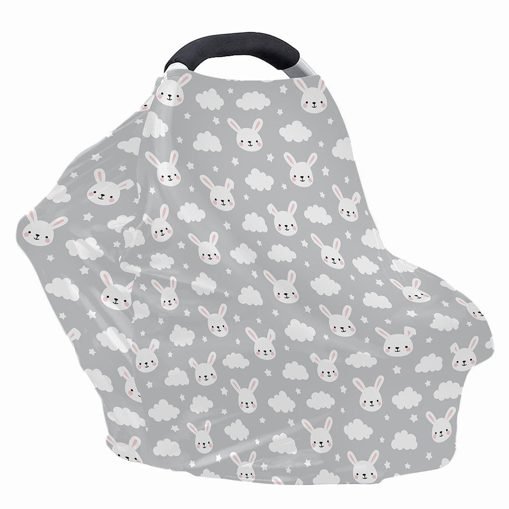 Rabbit And Cloud Pattern Print Baby Seat Cover