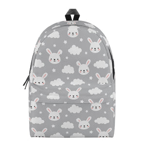 Rabbit And Cloud Pattern Print Backpack