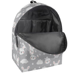 Rabbit And Cloud Pattern Print Backpack