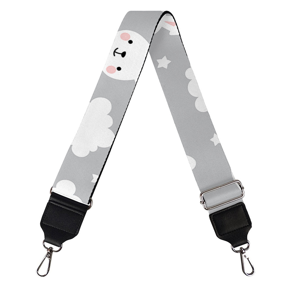 Rabbit And Cloud Pattern Print Bag Strap