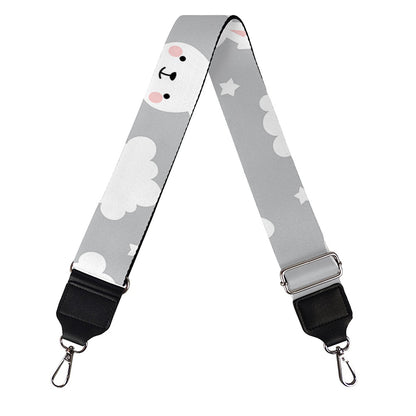 Rabbit And Cloud Pattern Print Bag Strap