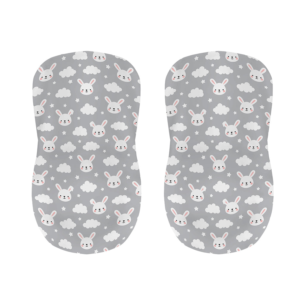 Rabbit And Cloud Pattern Print Bar Stool Covers