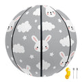 Rabbit And Cloud Pattern Print Basketball
