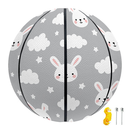 Rabbit And Cloud Pattern Print Basketball