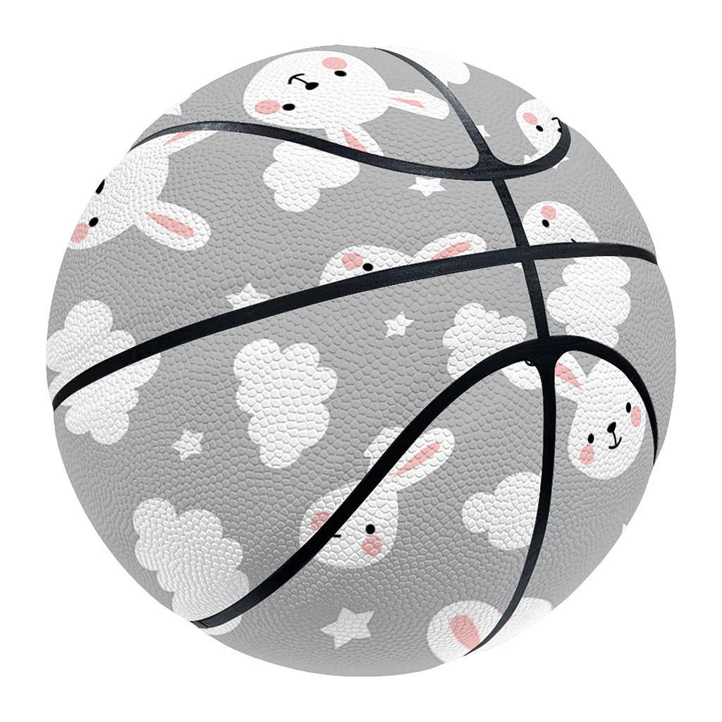 Rabbit And Cloud Pattern Print Basketball