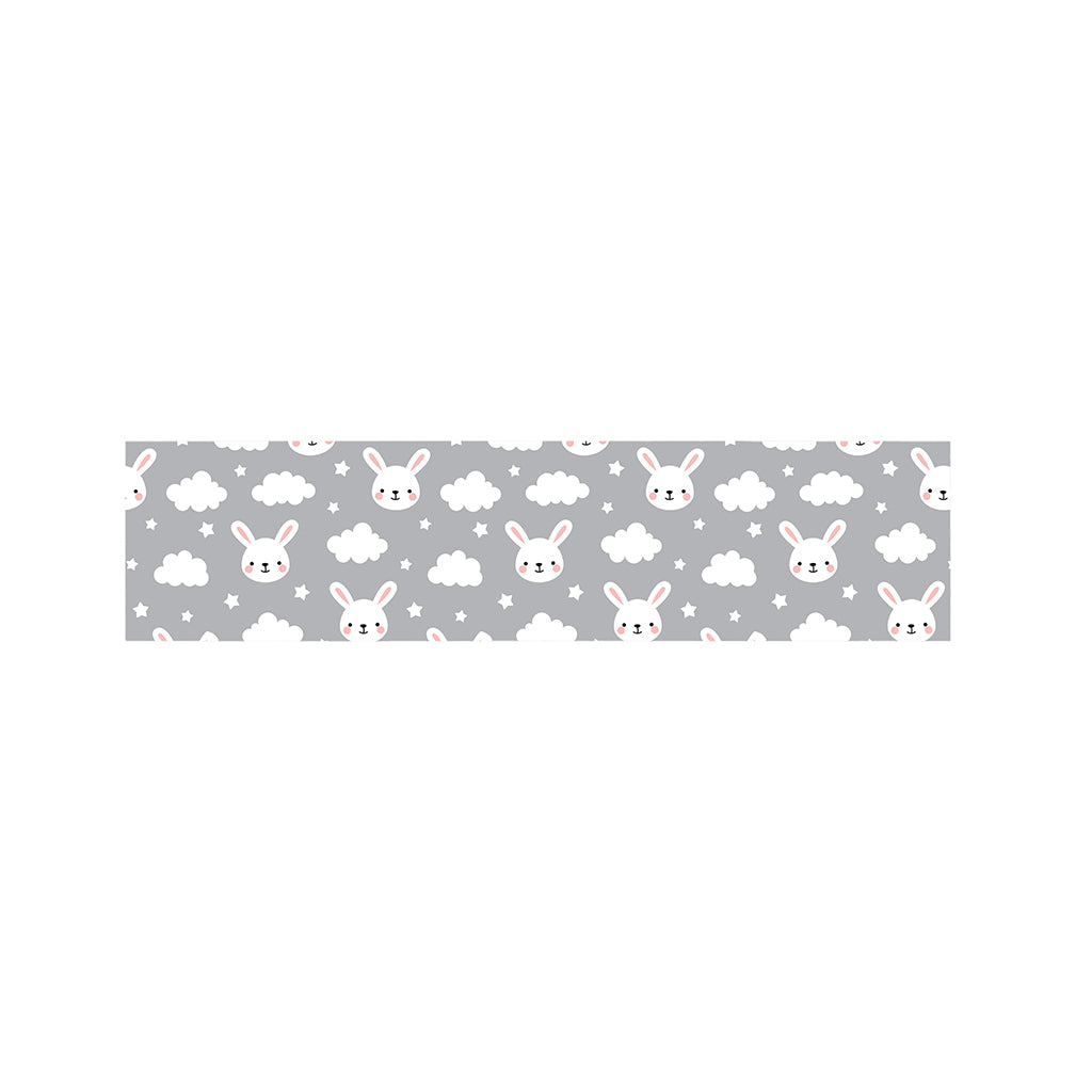 Rabbit And Cloud Pattern Print Bed Runner