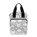 Rabbit And Cloud Pattern Print Bible Tote Bag