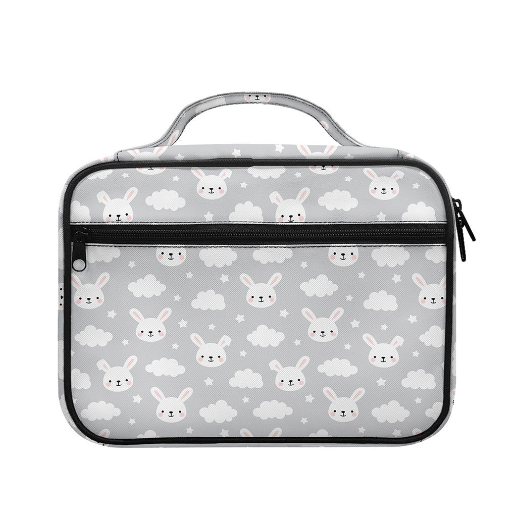 Rabbit And Cloud Pattern Print Briefcase Bible Bag