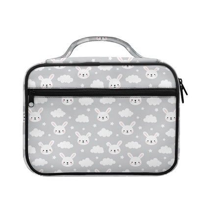 Rabbit And Cloud Pattern Print Briefcase Bible Bag
