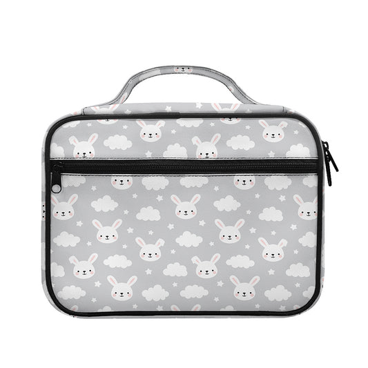Rabbit And Cloud Pattern Print Briefcase Bible Bag