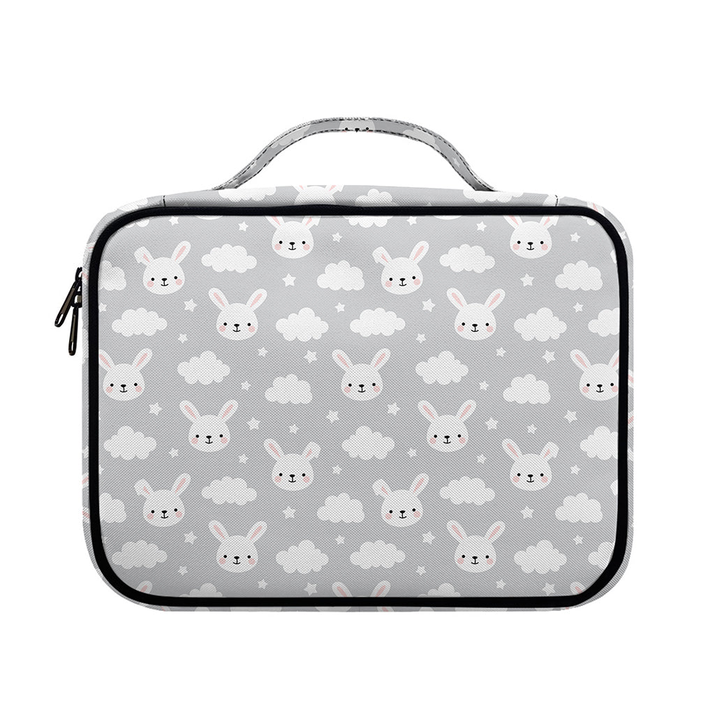 Rabbit And Cloud Pattern Print Briefcase Bible Bag