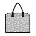 Rabbit And Cloud Pattern Print Canvas Tote Bag