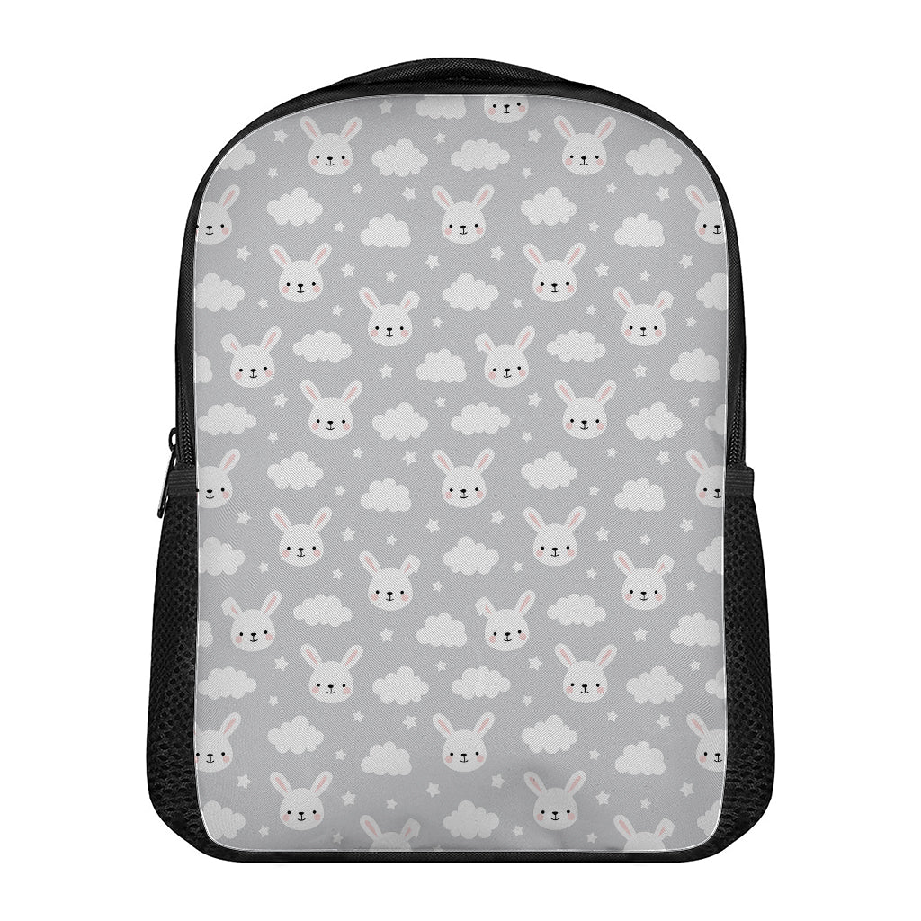 Rabbit And Cloud Pattern Print Casual Backpack