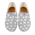 Rabbit And Cloud Pattern Print Casual Shoes