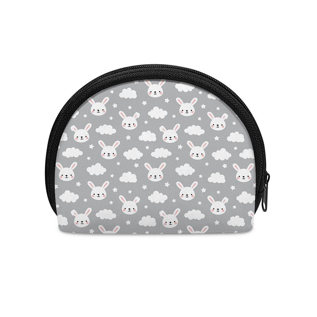 Rabbit And Cloud Pattern Print Coin Purse