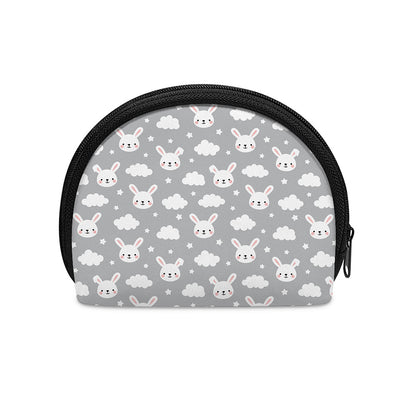 Rabbit And Cloud Pattern Print Coin Purse