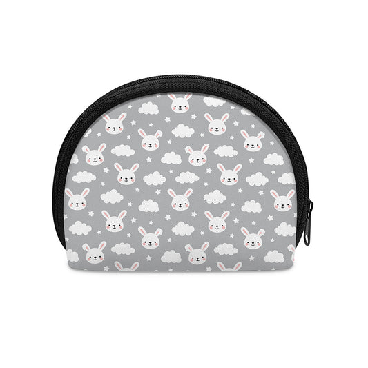 Rabbit And Cloud Pattern Print Coin Purse
