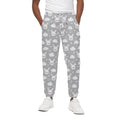 Rabbit And Cloud Pattern Print Cotton Sweatpants