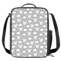 Rabbit And Cloud Pattern Print Crossbody Lunch Bag