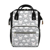 Rabbit And Cloud Pattern Print Diaper Bag